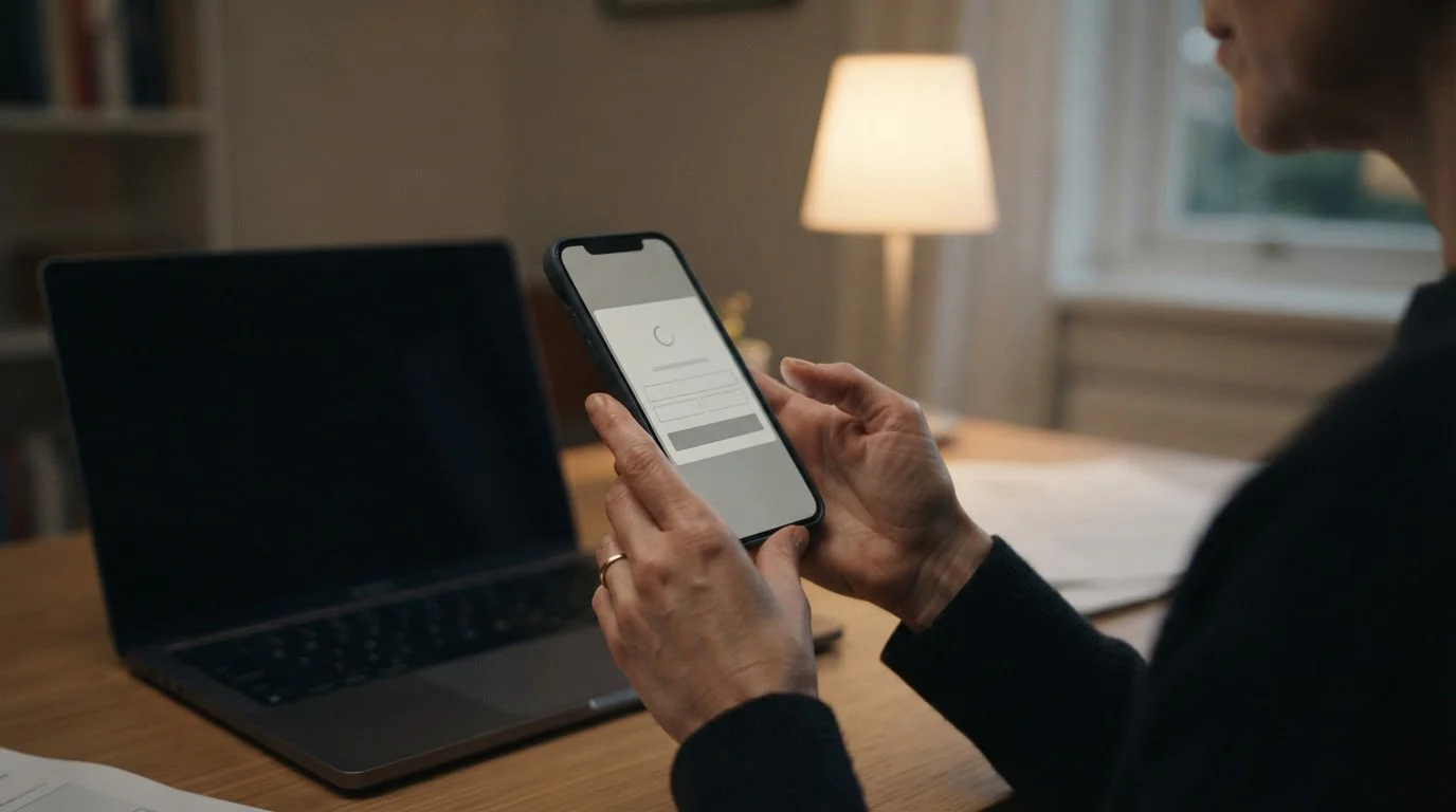 Digitaler Zahlungsvorgang am Smartphone mit Sicherheitsabfrage